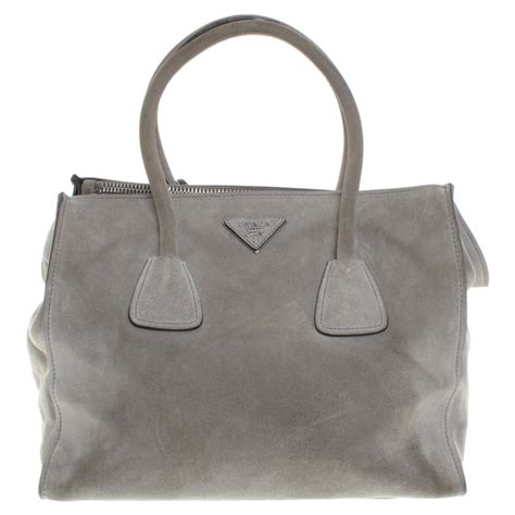 prada suede handbag gray|vintage suede prada bag.